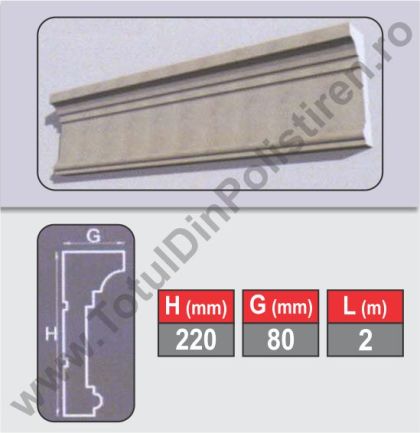 Cornisa Polistiren Model CPM1