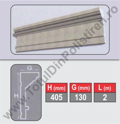 Cornisa Polistiren Model CPM4