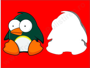 Pinguin Animat Polistiren