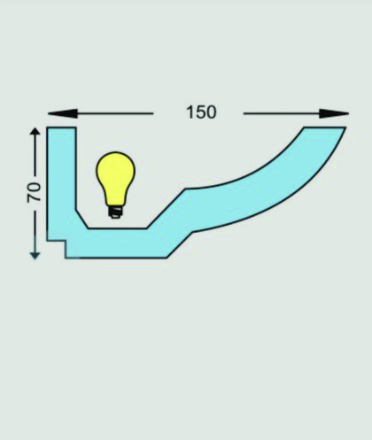 Scafe decorative din polistiren Model SDP9